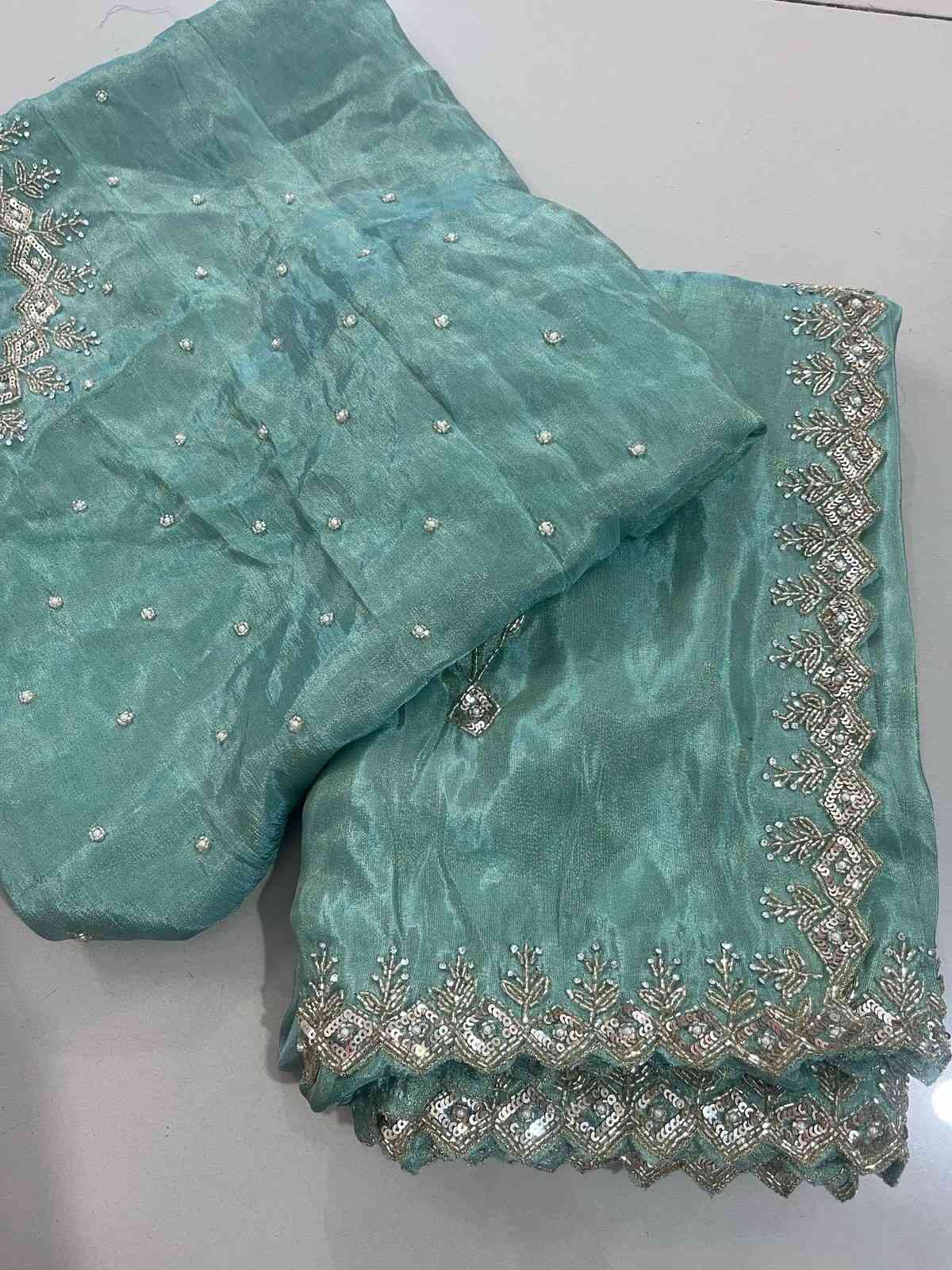 Handwork Tissue Silk Sarees