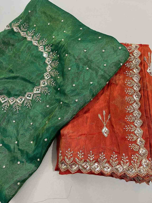 Handwork Tissue Silk Sarees