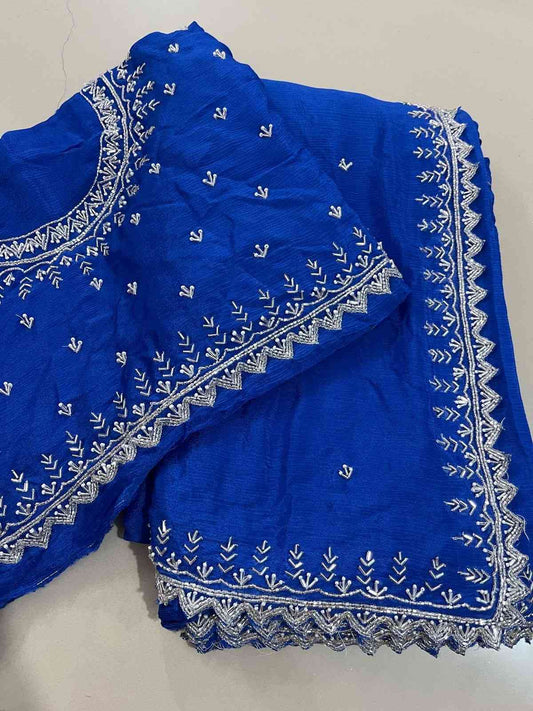 Handwork Chinnon Silk Sarees