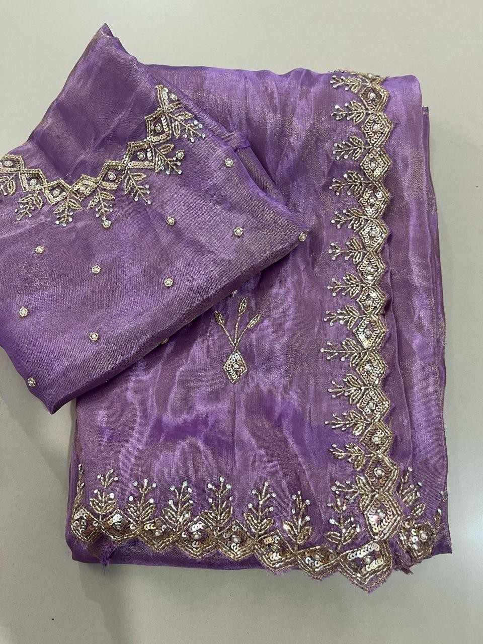 Handwork Tissue Silk Sarees