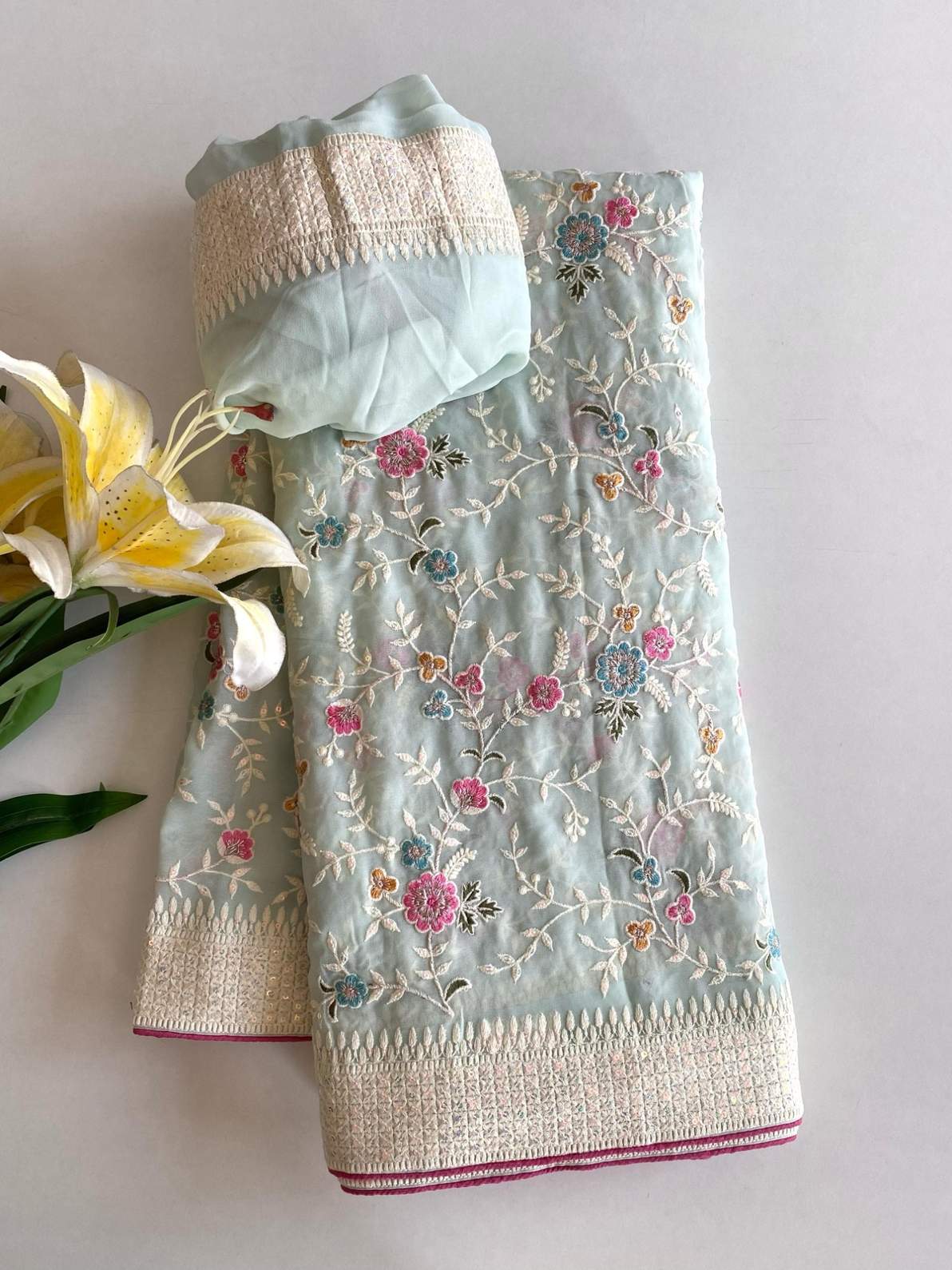 Viscose Georgette Sarees