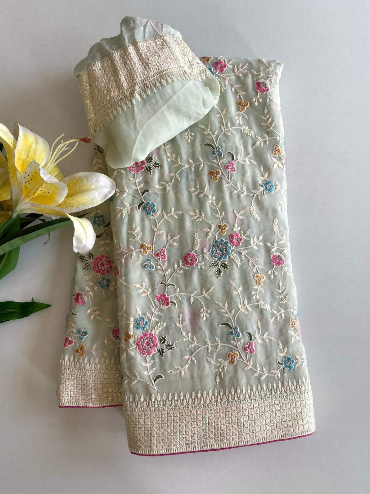 Viscose Georgette Sarees