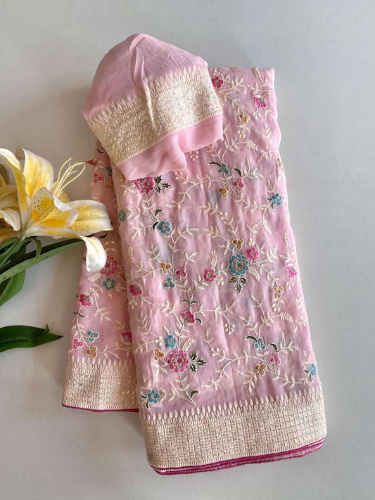 Viscose Georgette Sarees