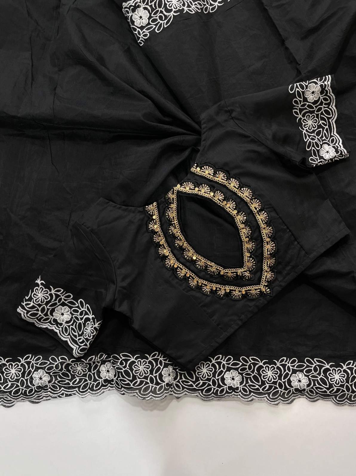 Embroidery Chanderi Cotton Saree