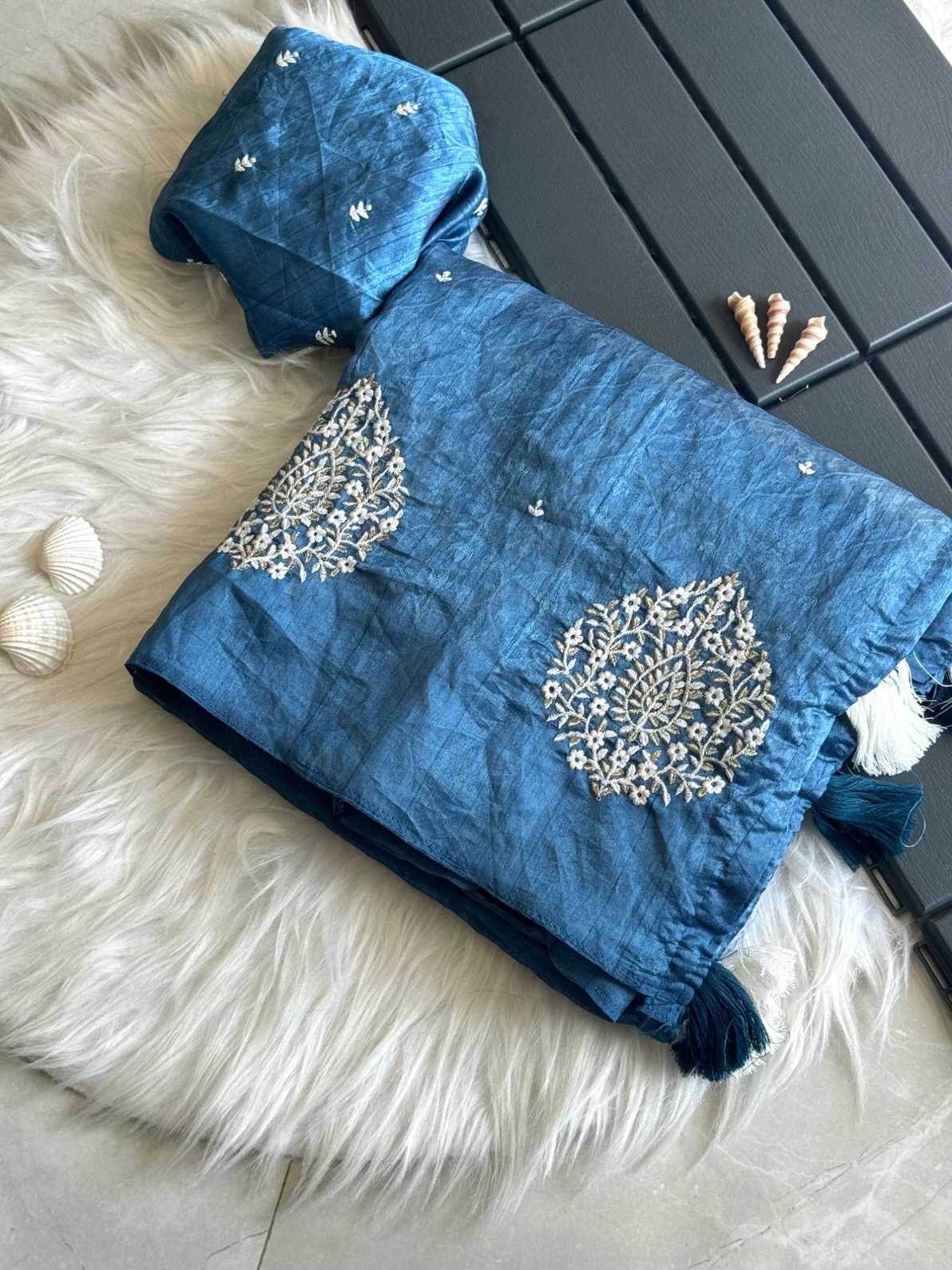 Tussar Jaquard Silk Sarees