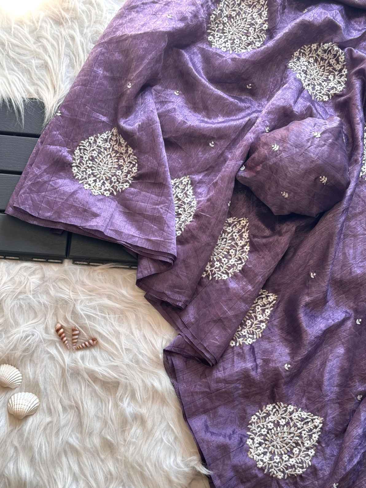 Tussar Jaquard Silk Sarees