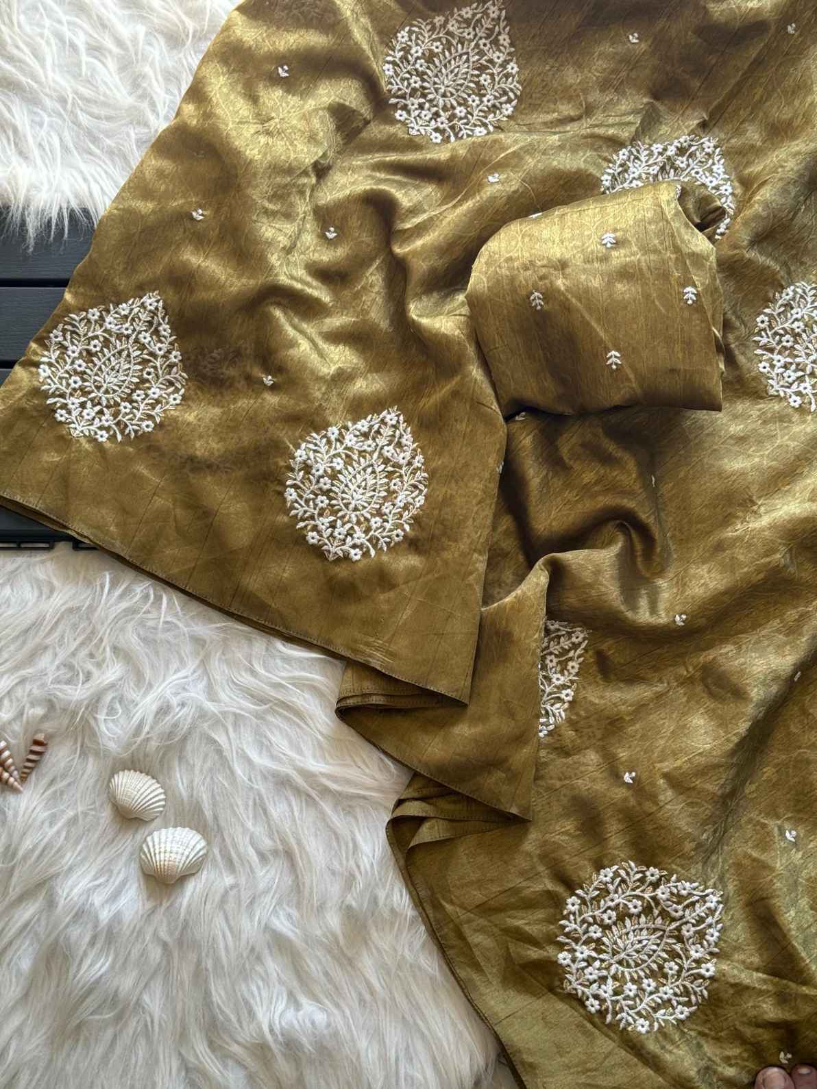 Tussar Jaquard Silk Sarees