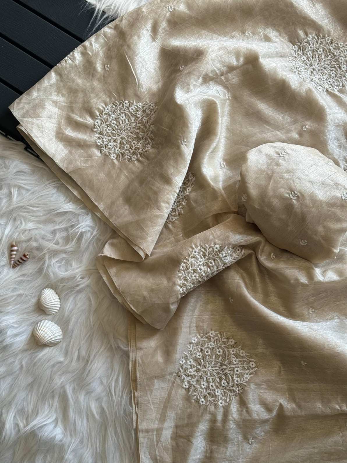 Tussar Jaquard Silk Sarees