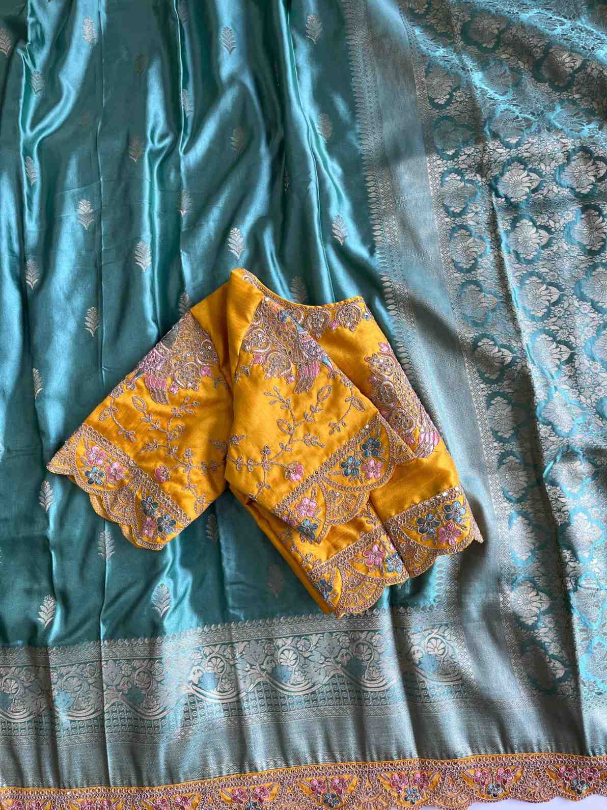 Banarasi Mashru Satin Saree