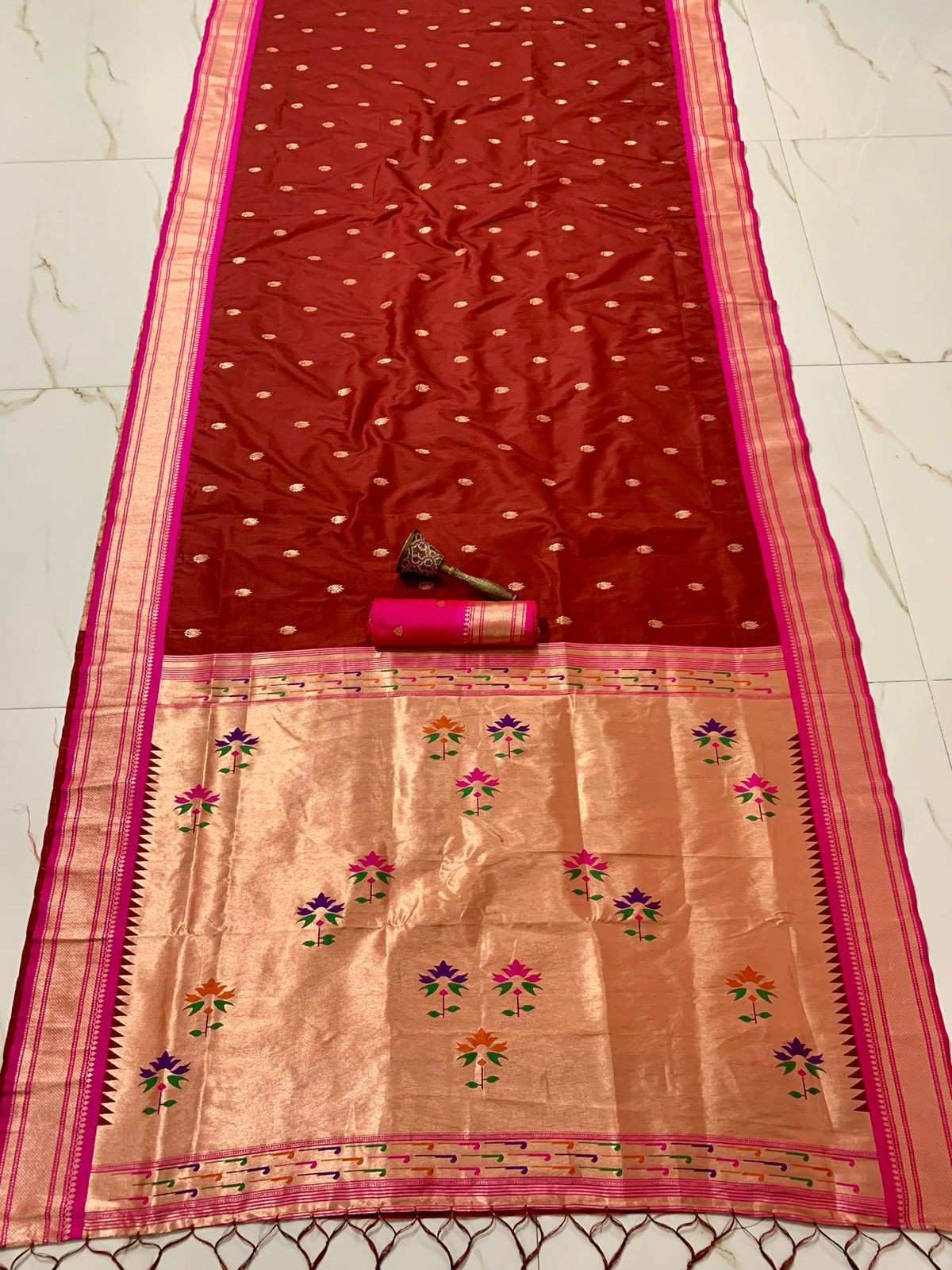 Soft Kanchi Paithani Silk Sarees