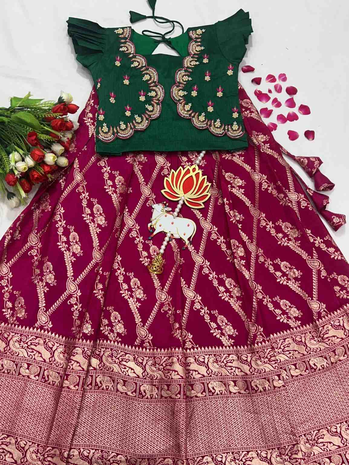 Banarasi Crepe Silk Lehenga