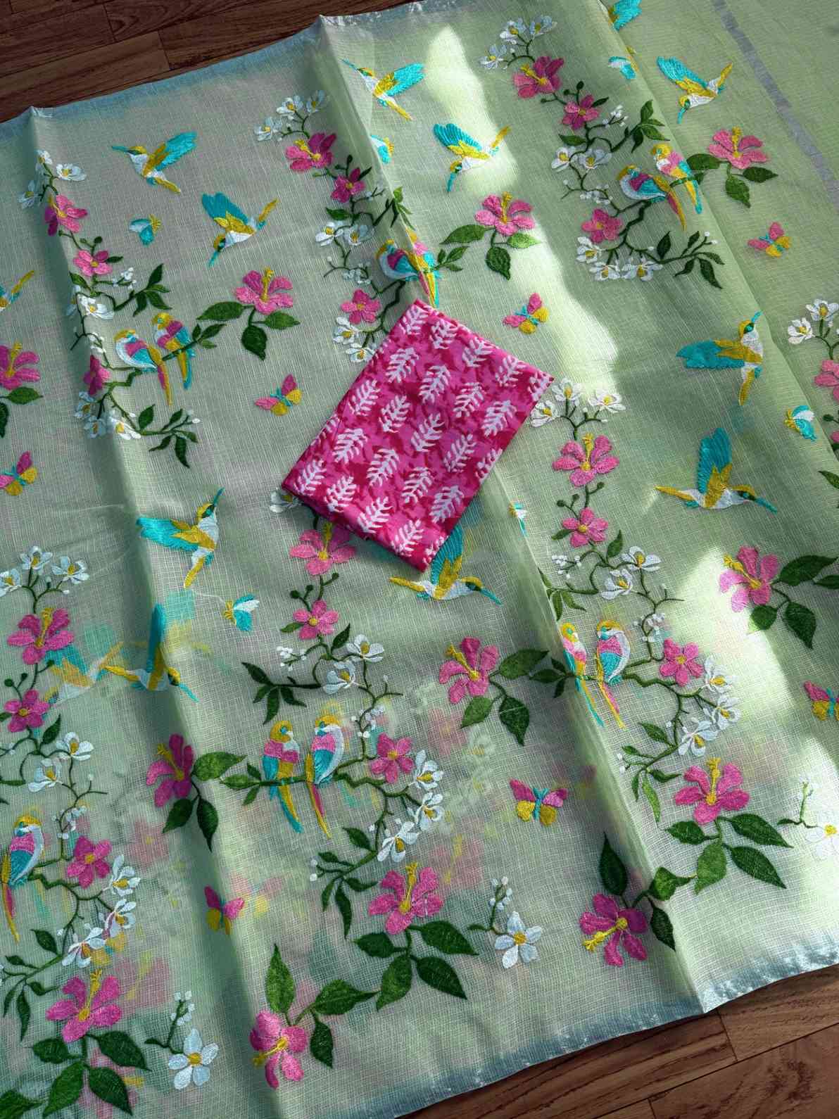 Kota Doriya Embroidery Sarees