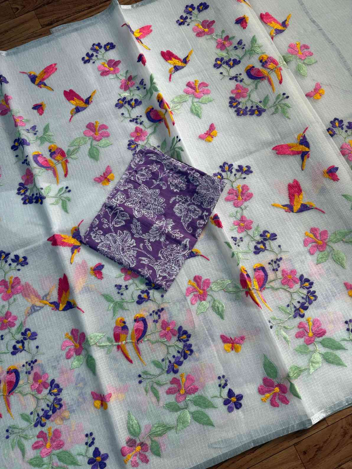 Kota Doriya Embroidery Sarees