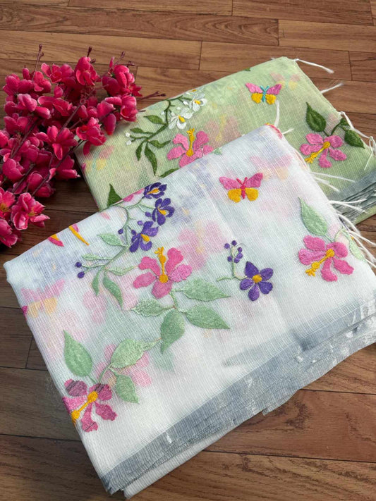 Kota Doriya Embroidery Sarees