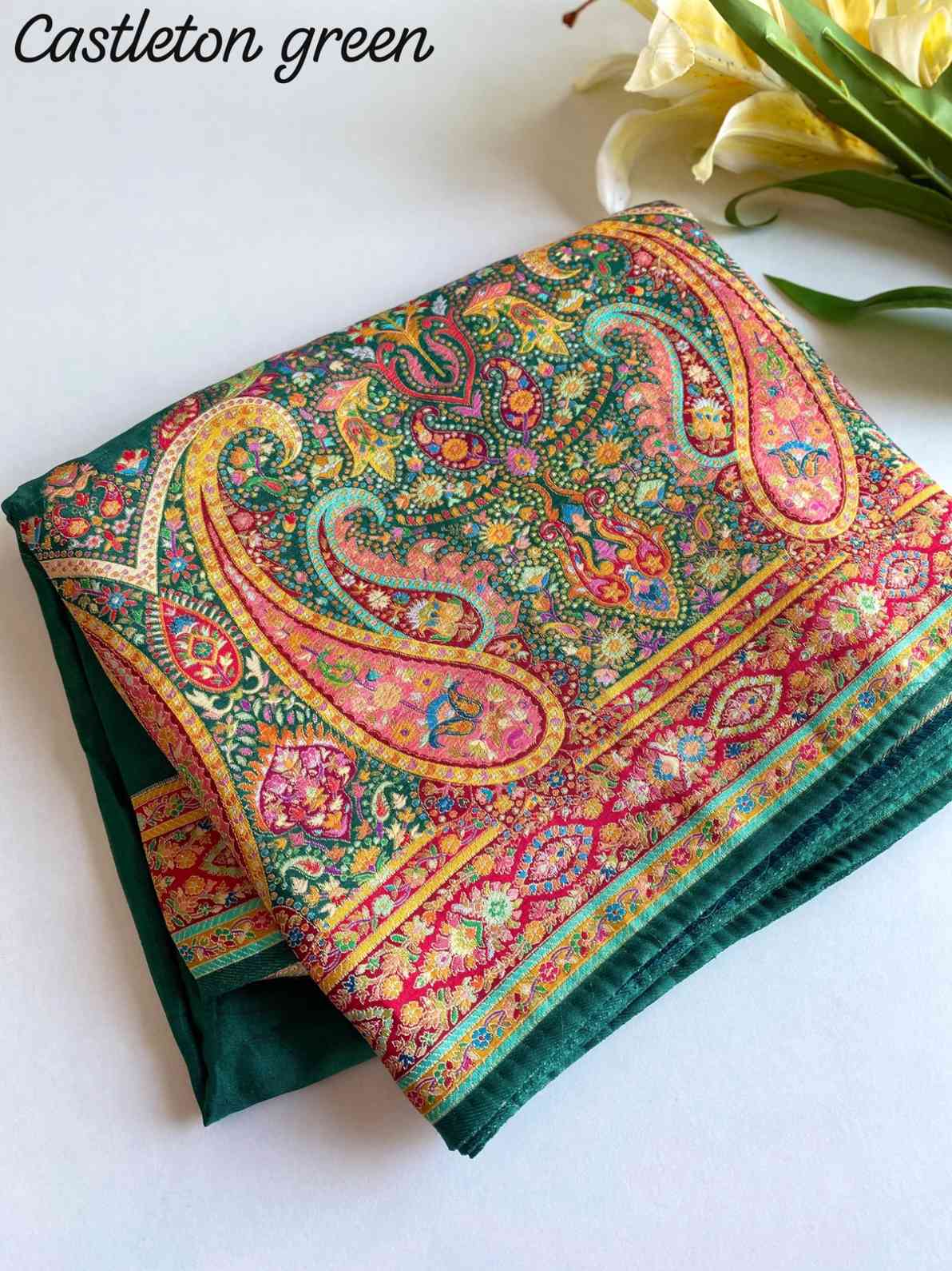 Pashmina Kashmiri Silk Sarees