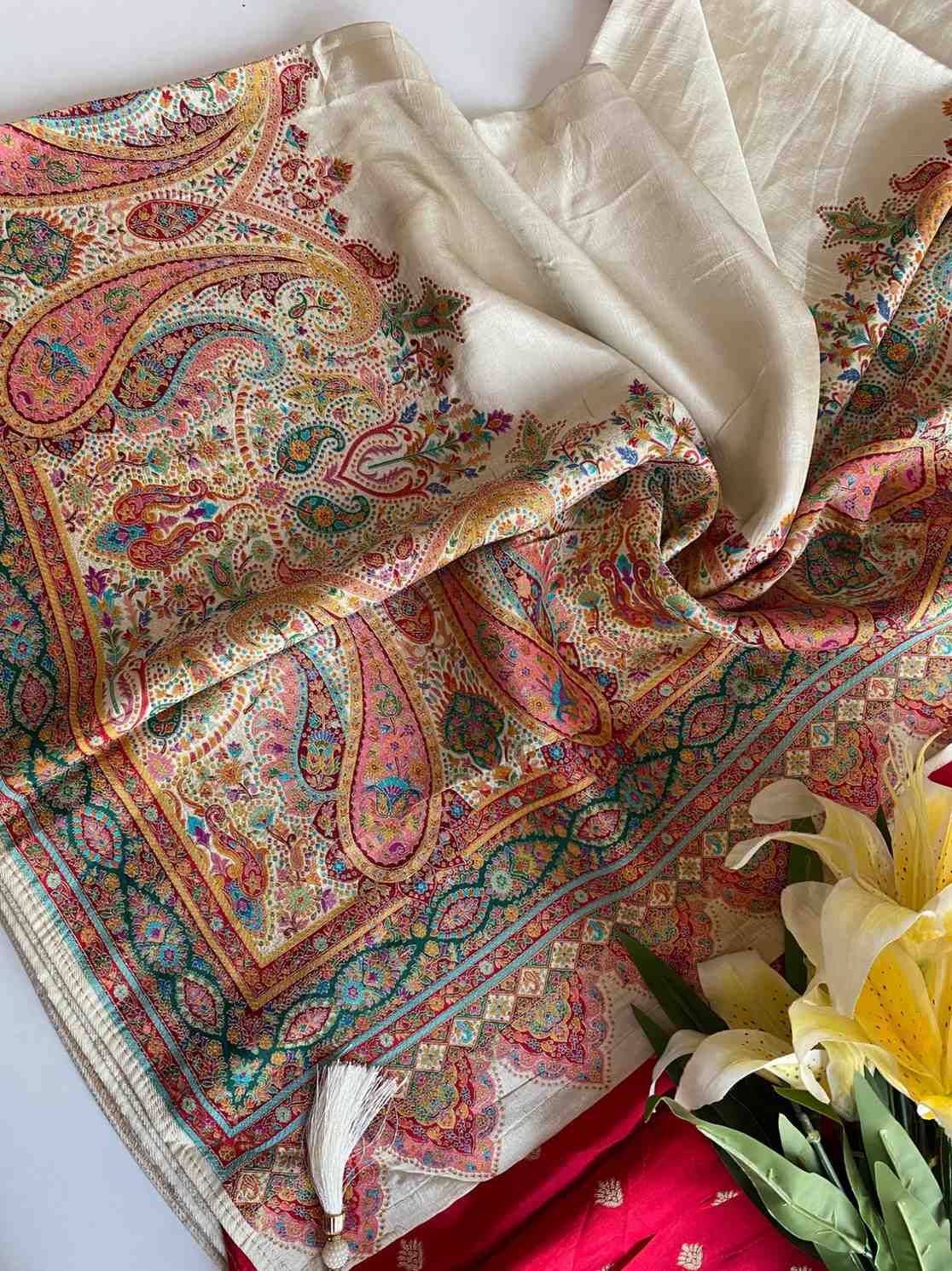 Pashmina Kashmiri Silk Sarees