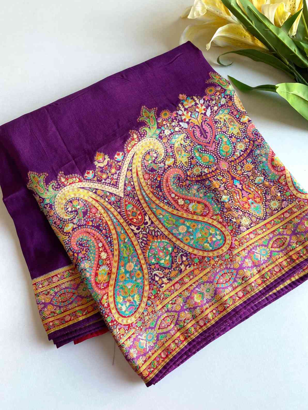 Pashmina Kashmiri Silk Sarees