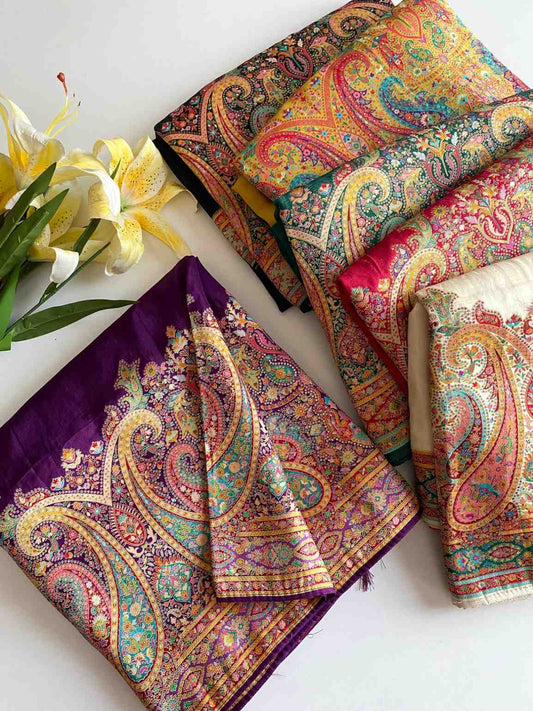 Pashmina Kashmiri Silk Sarees