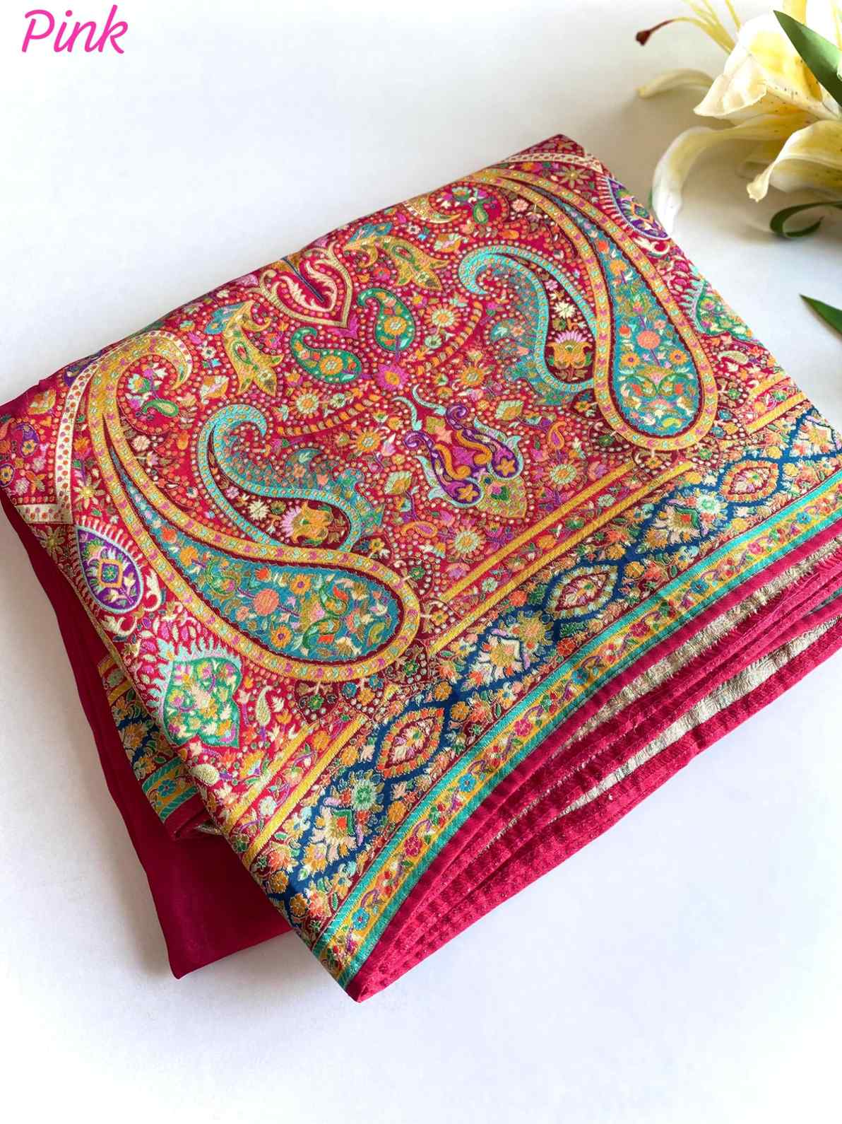 Pashmina Kashmiri Silk Sarees