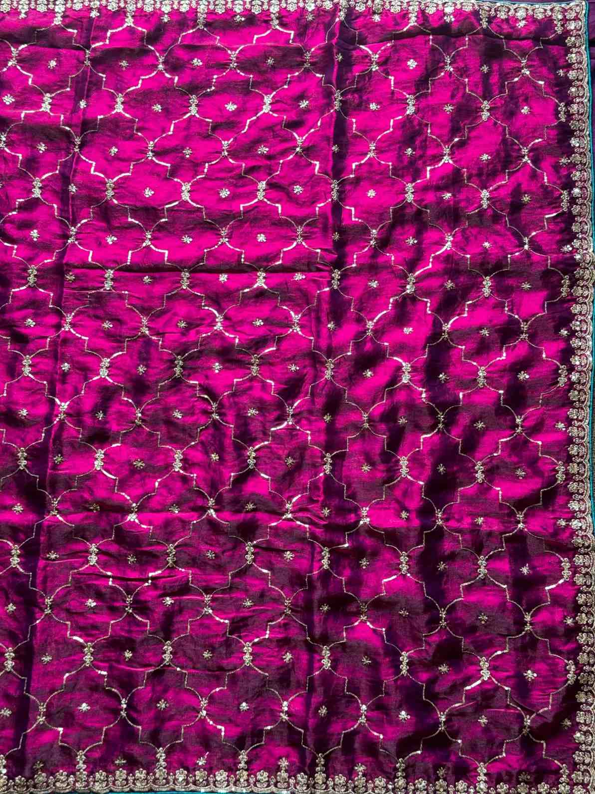 Space Silk Embroidery Saree