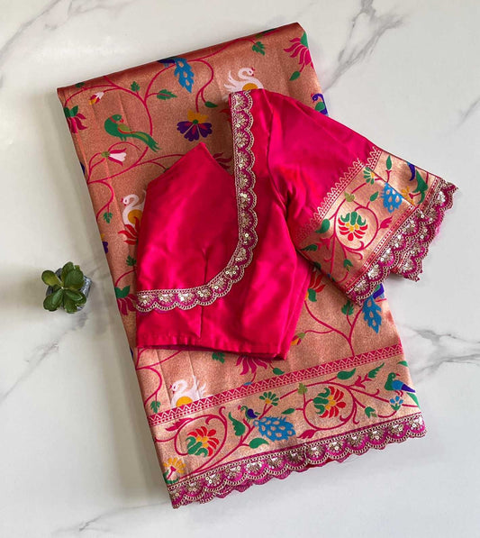 Banarasi Paithani Silk Saree
