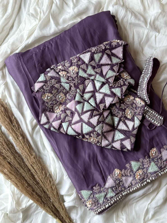 Ready To Wear Crepe Silk Saree