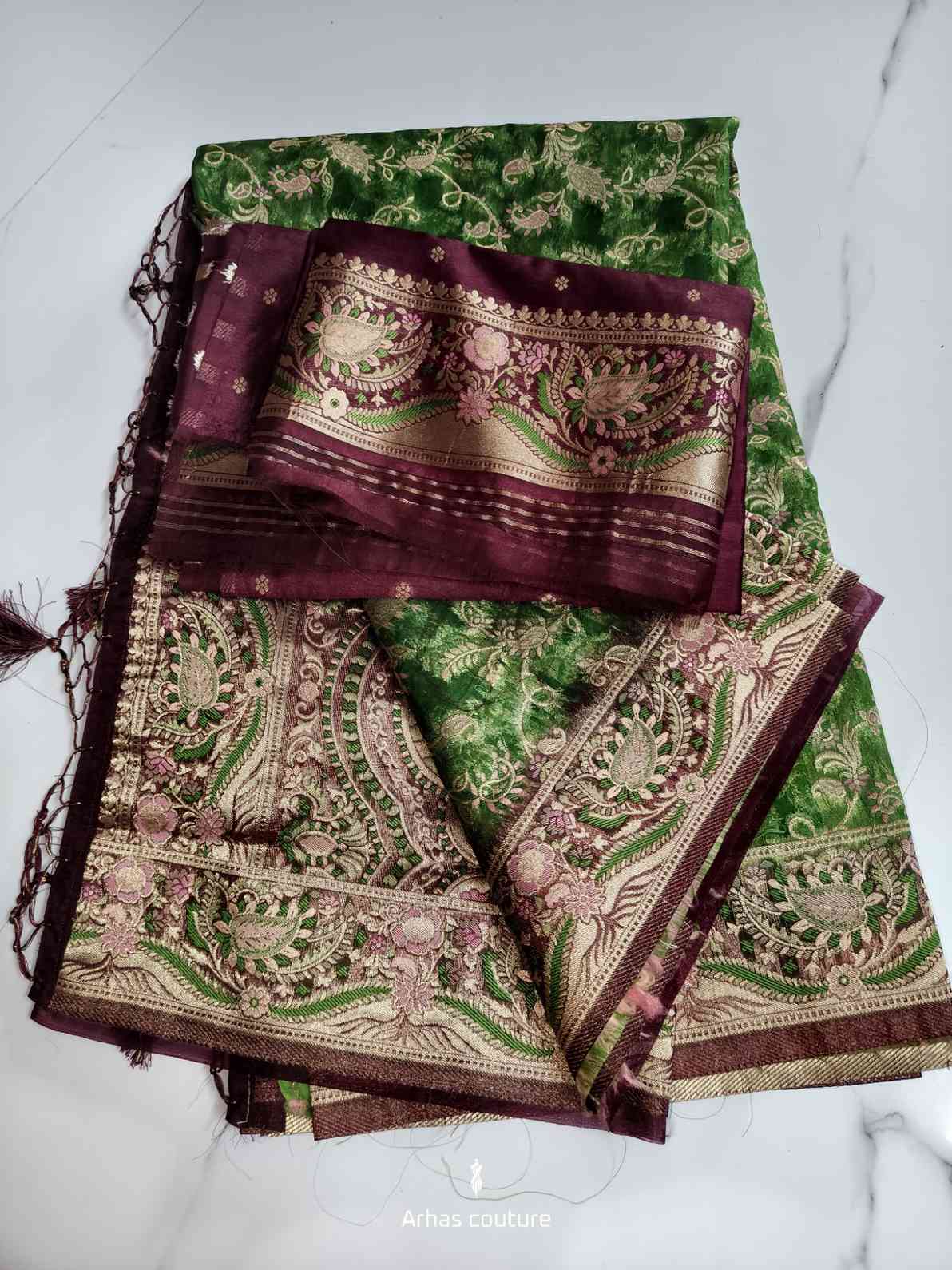 Kora Fancy Silk Saree