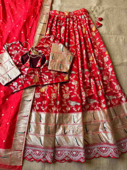 Paithani Dola Silk Lehangas