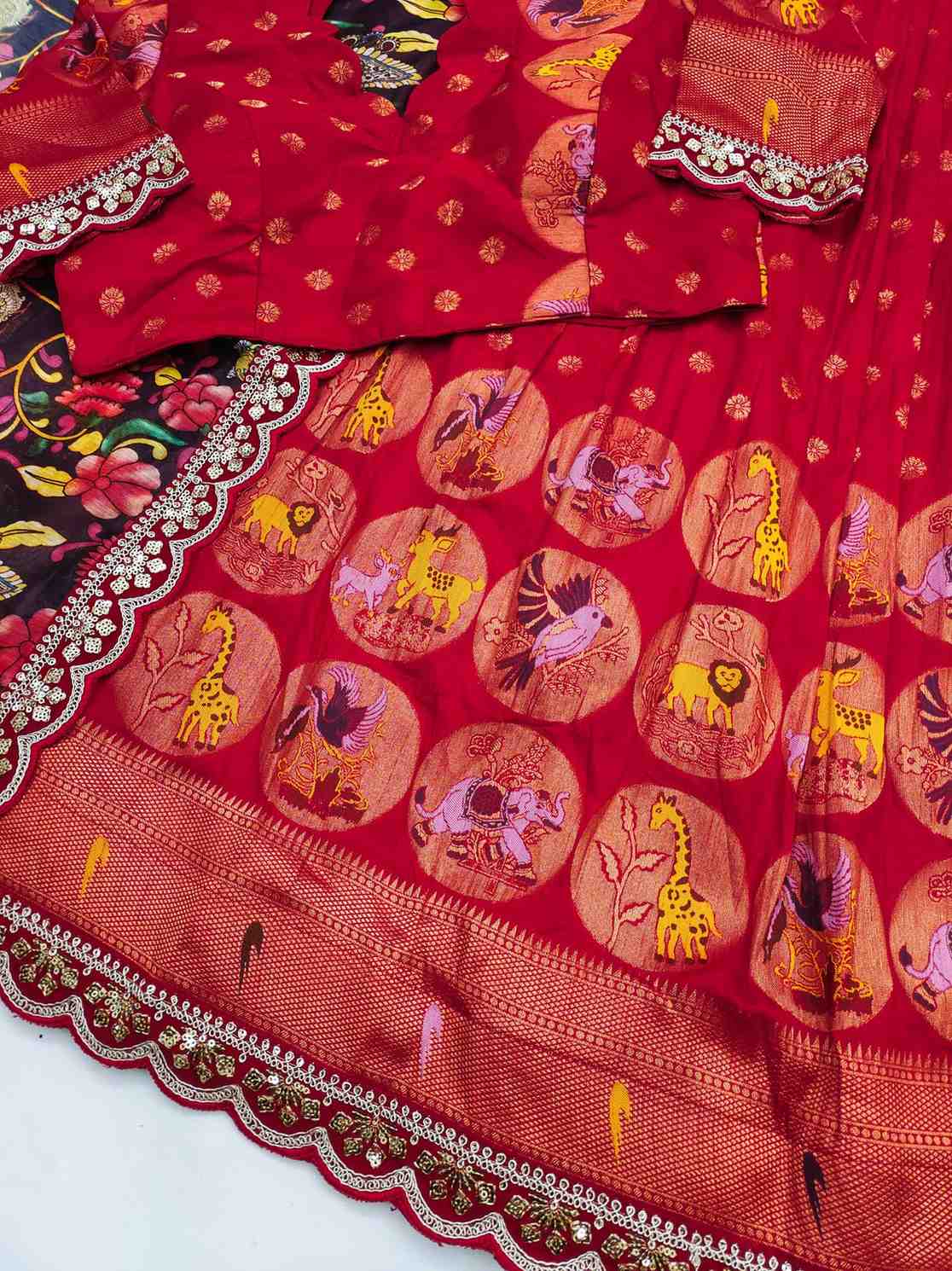 Banarasi Meenakari Lehengas