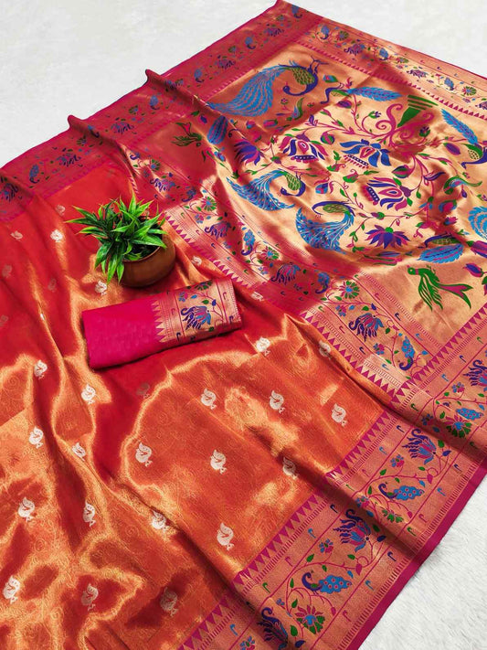 Soft Tissue Banarasi Silk Sarees