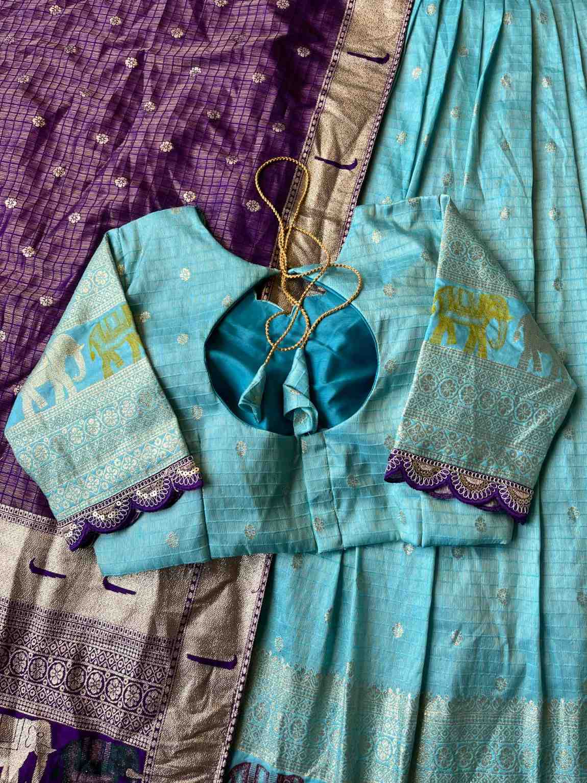 Viscose Tissue Silk Lehengas