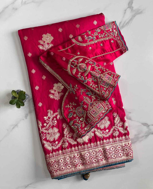 Banarasi Motifs Silk Sarees