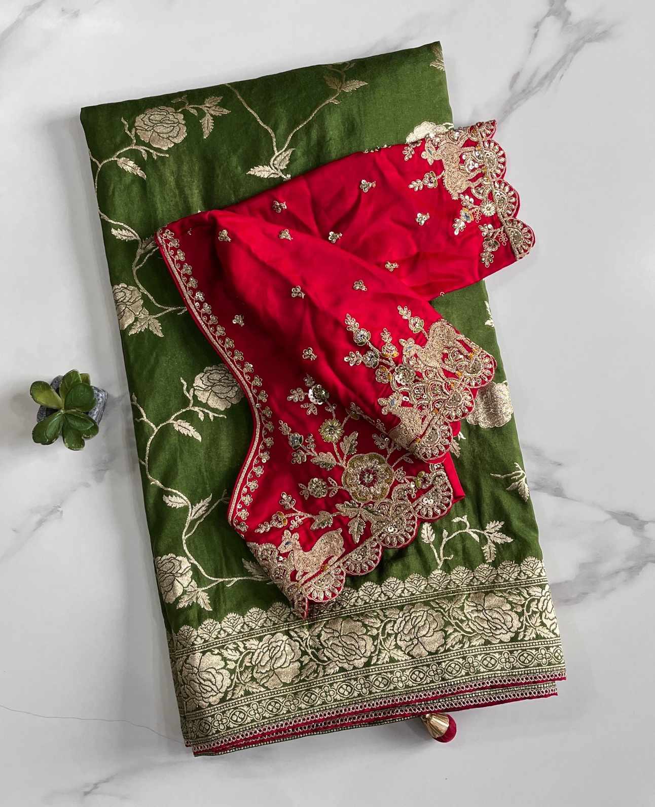 Banarasi Motifs Silk Sarees