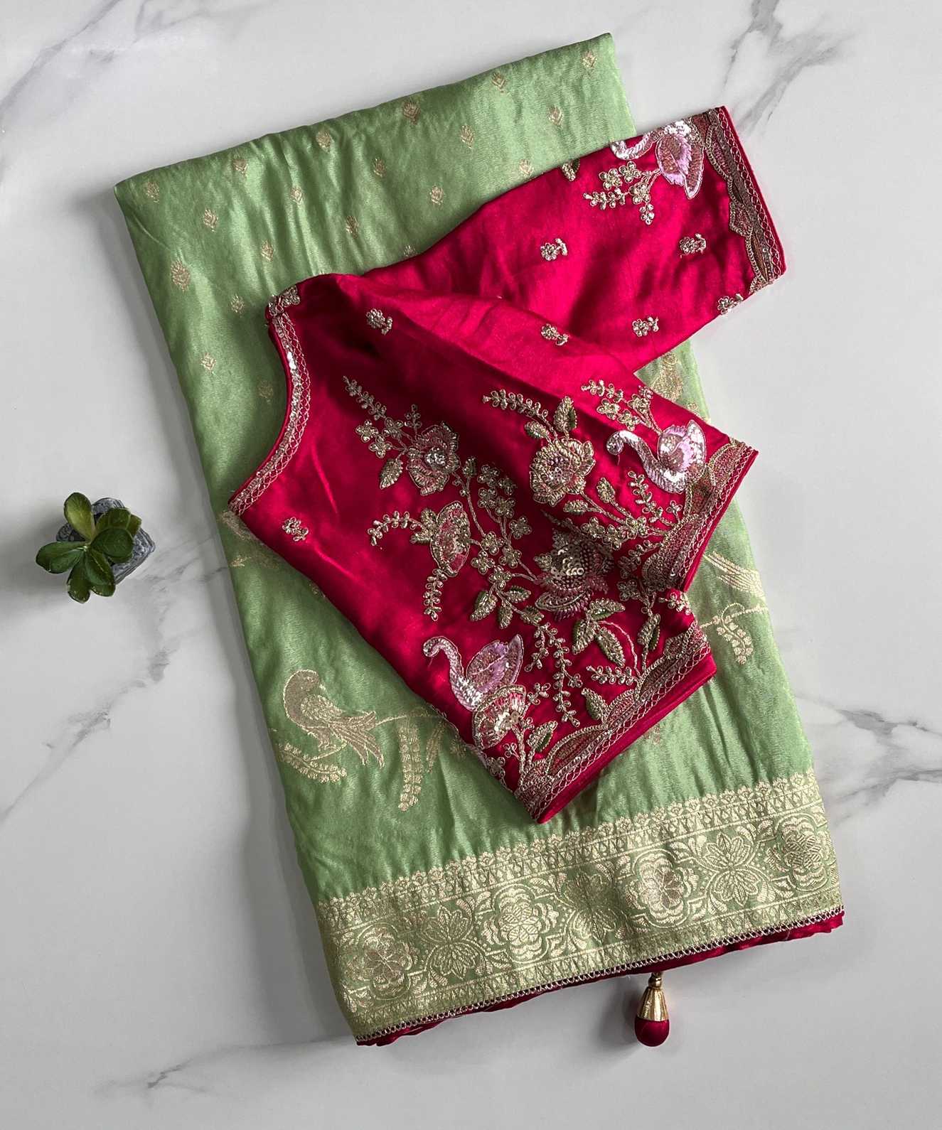 Banarasi Motifs Silk Sarees