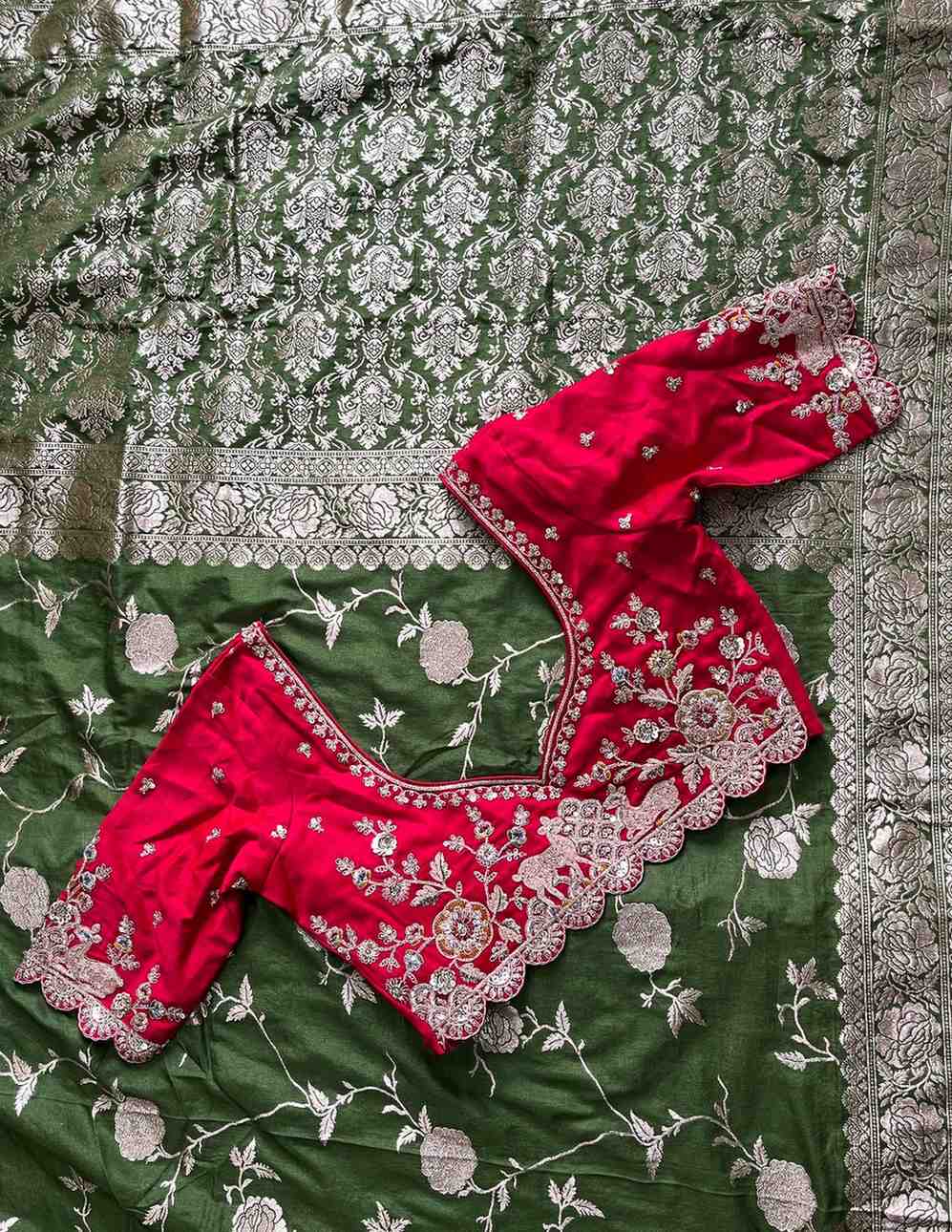 Banarasi Motifs Silk Sarees