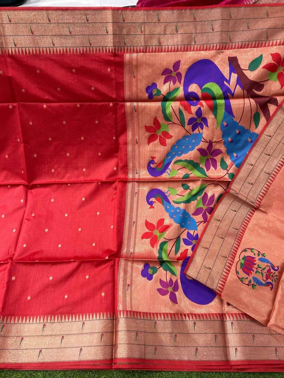 Tussar Silk Paithani Sarees