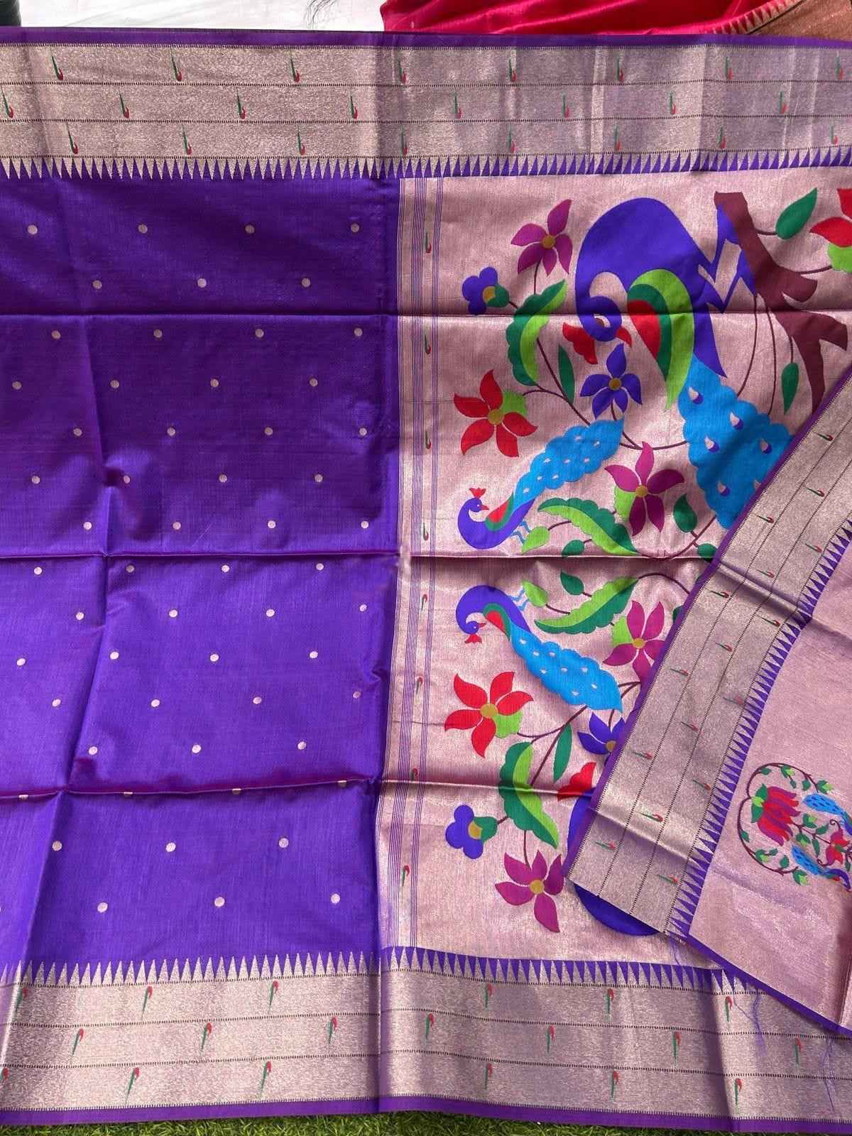 Tussar Silk Paithani Sarees