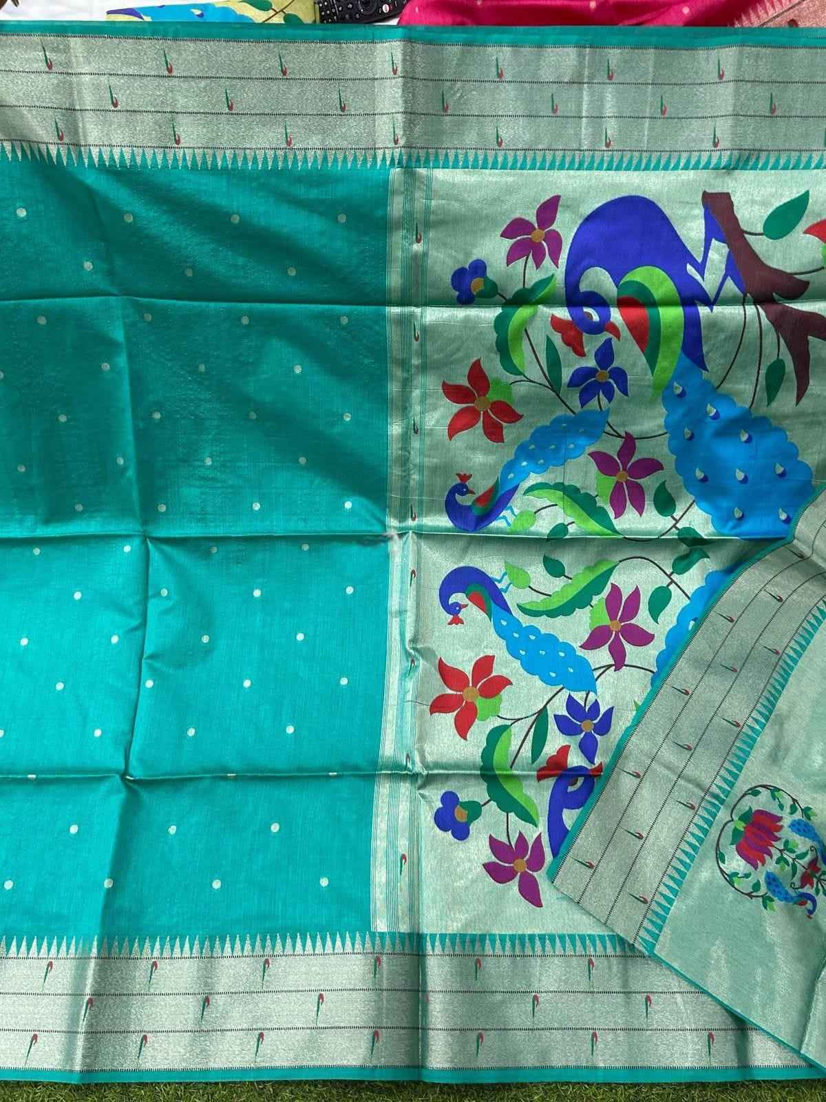 Tussar Silk Paithani Sarees
