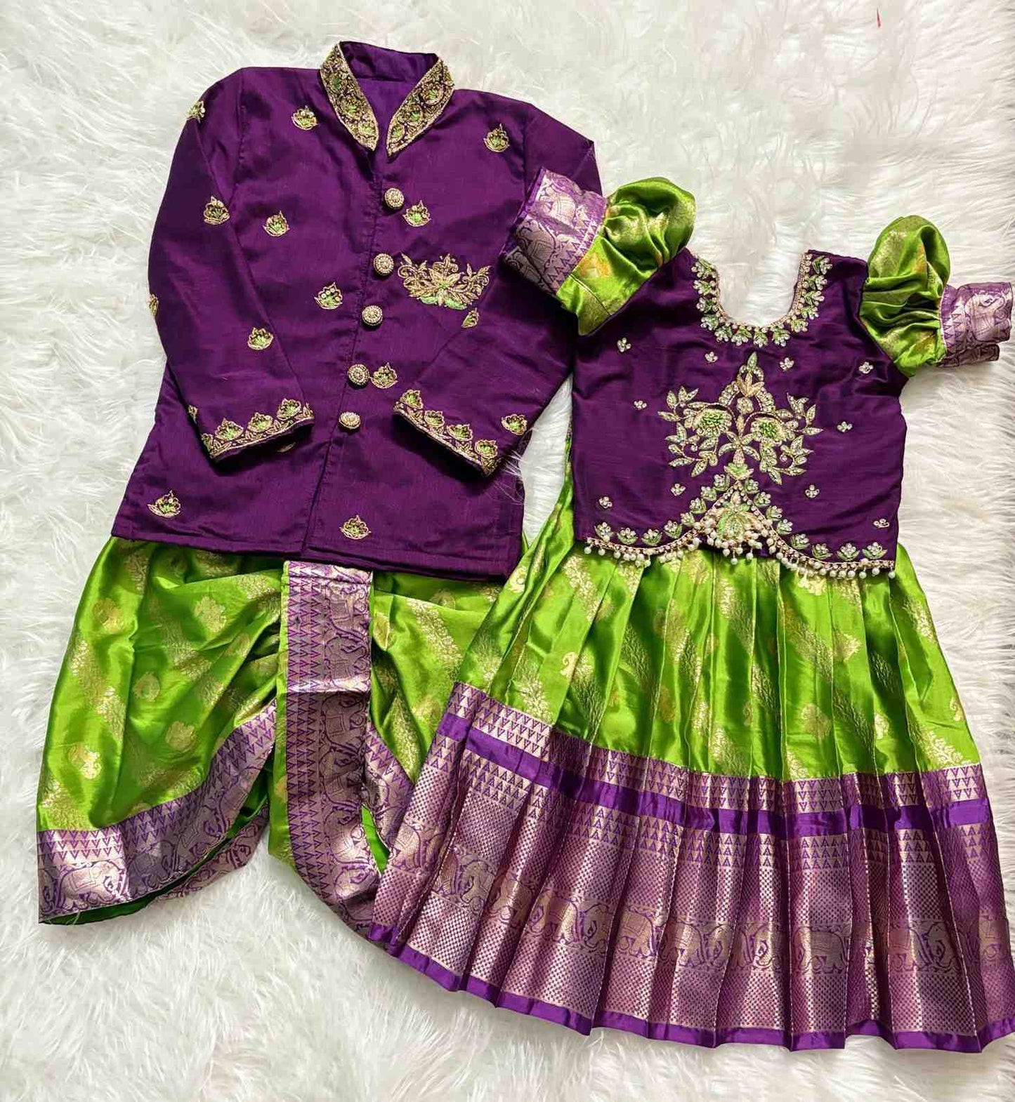 Banarasi Silk Family Combo