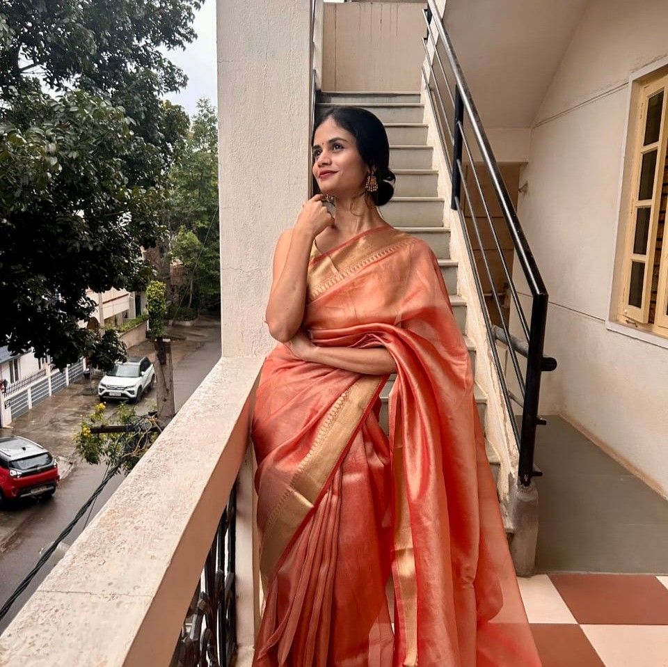 Dyable Organza Saree