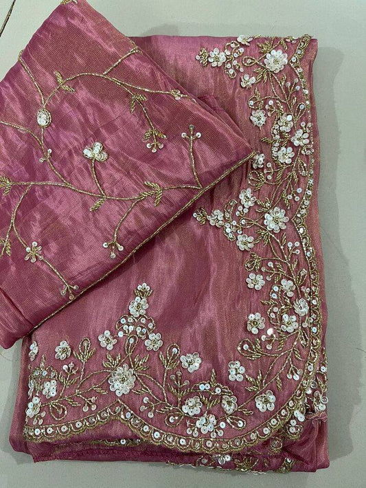 Handwork Tissue Saree