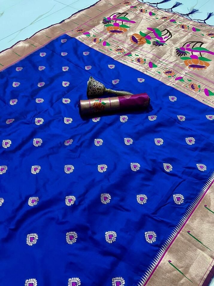 Soft Kanchi Paithani Silk Sarees