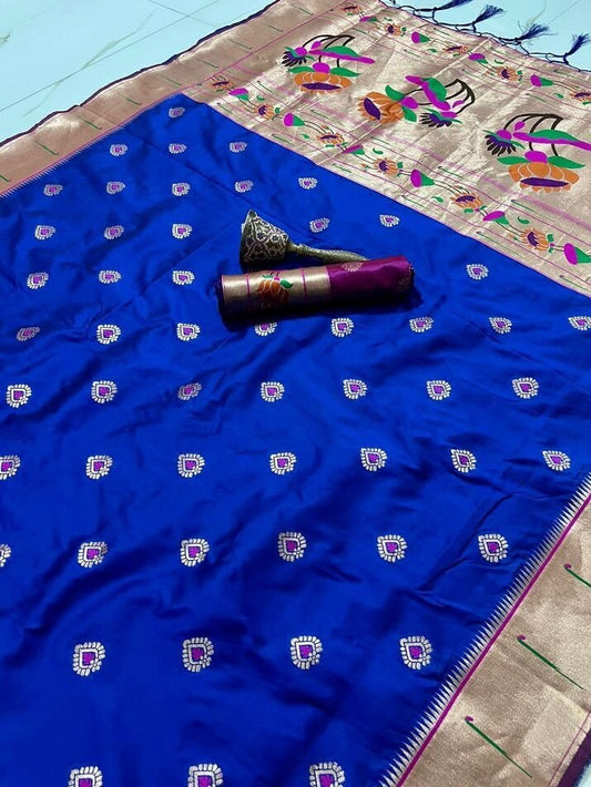 Soft Kanchi Paithani Silk Sarees