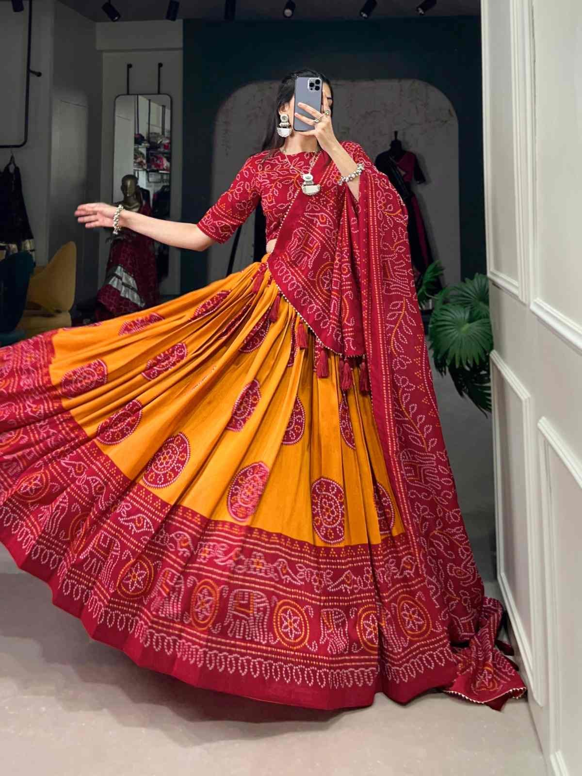Tussar Silk Lehengas