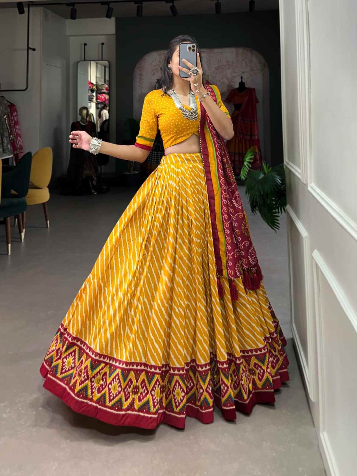 Tussar Silk Lehenga Cholis