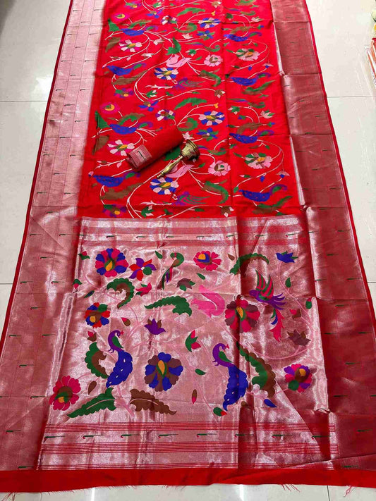 Muniya Paithani Silk Sarees