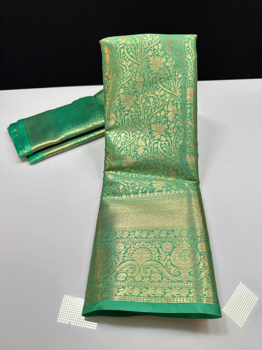 Brocade Semi Kanjeevaram Sarees
