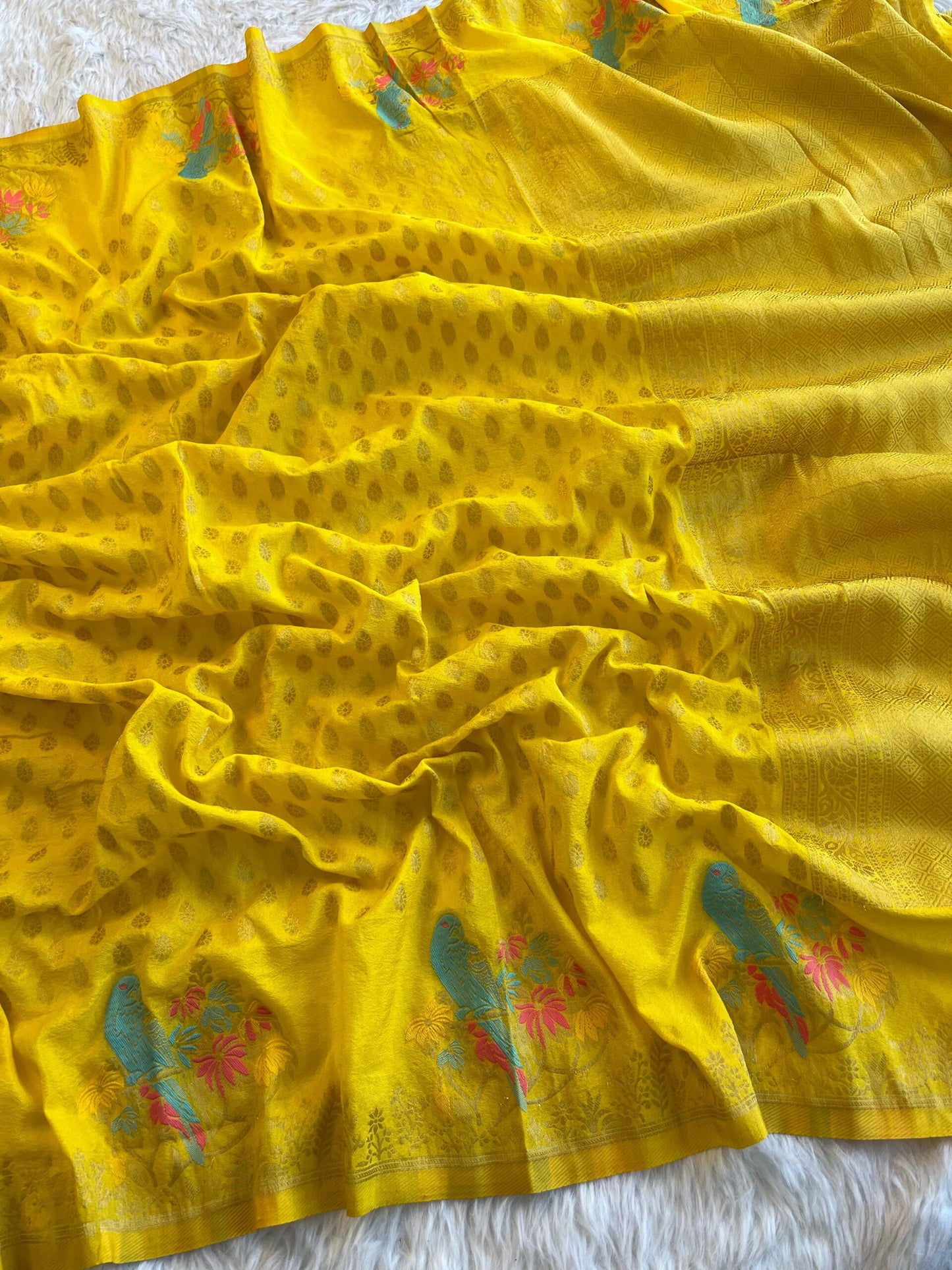 Khadi Georgette Silk Sarees