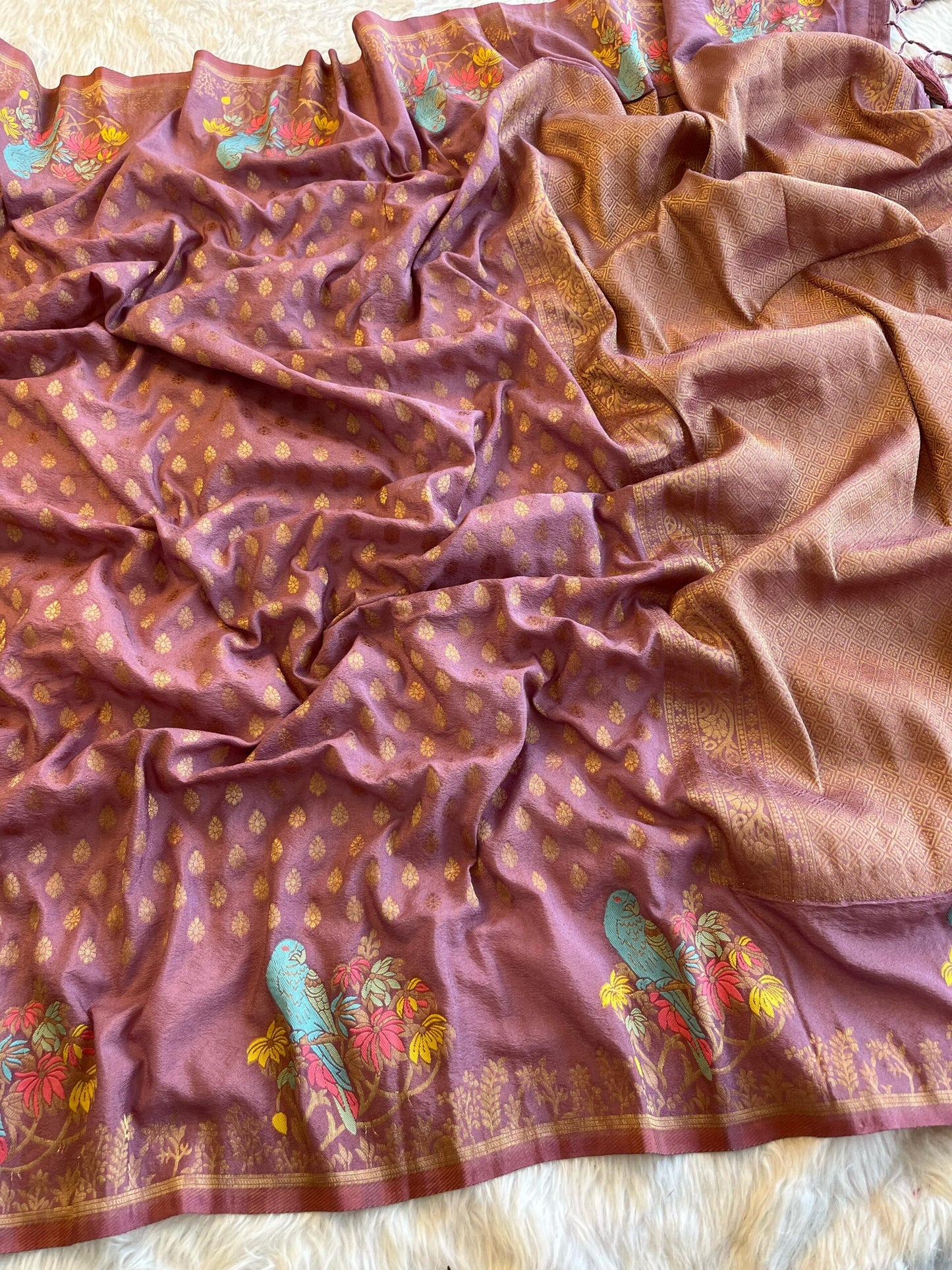 Khadi Georgette Silk Sarees