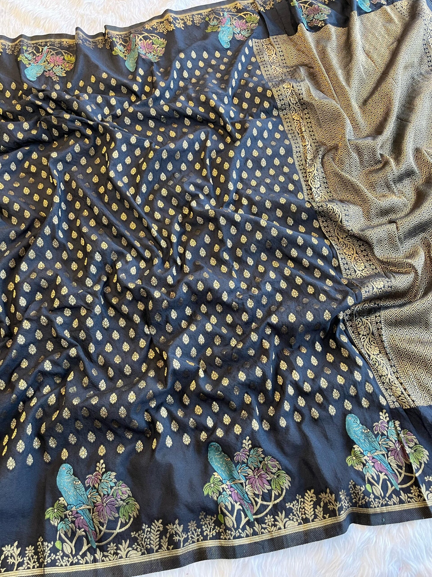 Khadi Georgette Silk Sarees